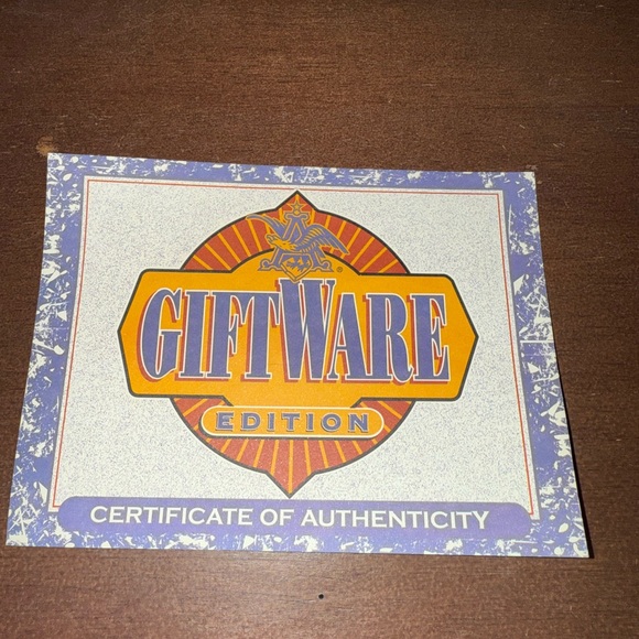 Vintage Budweiser Holiday Stein 2002 - Vibrant Blue and Red - Picture 13 of 13